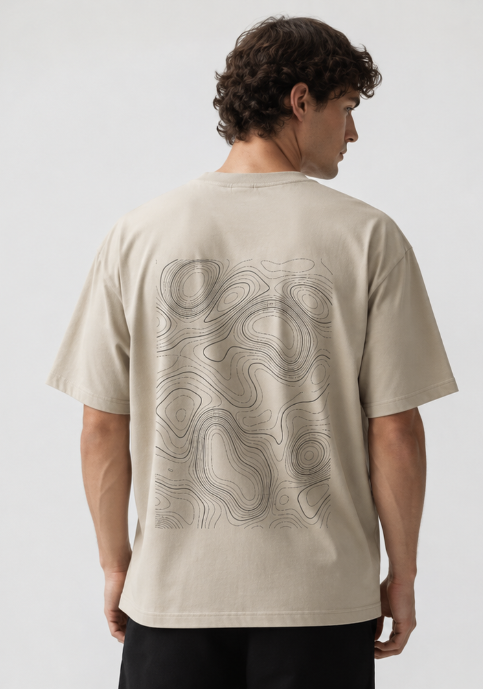 Relief tee APRES, vue de dos